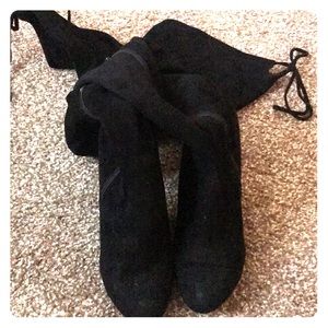 Black Thigh high heels from Charlotte Russe size 6